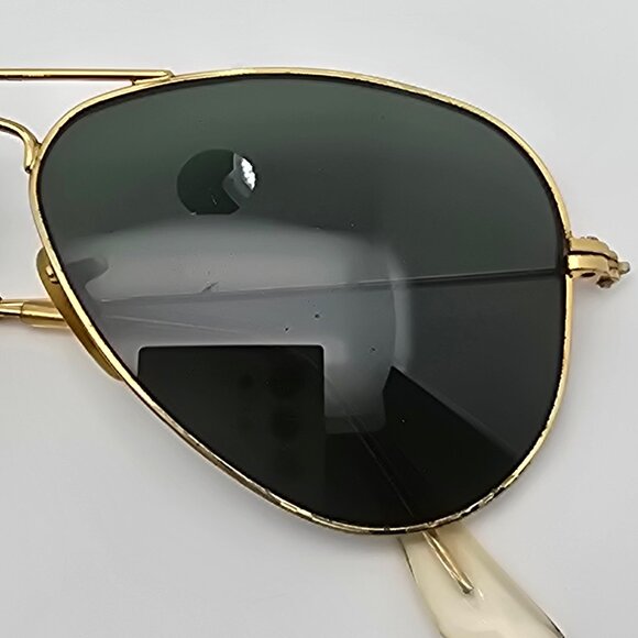 *SOLD* Ray-Ban RB3044 L0207 Gold Frame G-15 Lens Aviator Extra Small Sunglasses - Picture 12 of 15